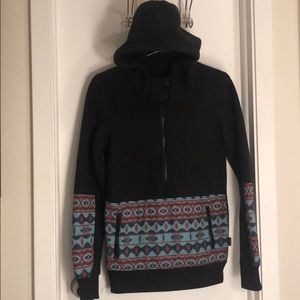 Aztec Fleece Zipper Hoodie